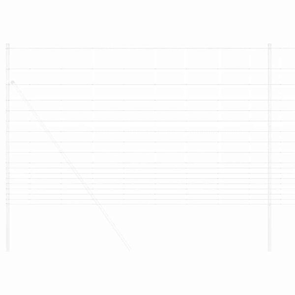 vidaXL Field Fence Silver 25 x 1.5 m Galvanised steel