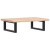 vidaXL Basin Shelf Wall Mounted Steel and Solid Wood Oak