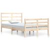 vidaXL Bed Frame | Natural Pine | Solid Pine Wood | 120x200 cm | Durable