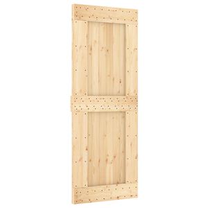 vidaXL Sliding Door NARVIK Natural and Black 80 x 210 cm (152.5 cm)