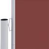 vidaXL Retractable Side Awning Brown 220x600 cm