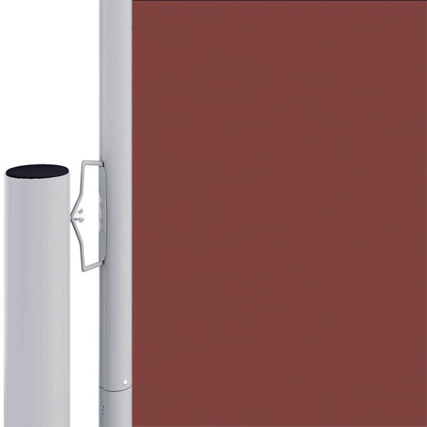 vidaXL Retractable Side Awning Brown 220x600 cm