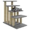 vidaXL Cat Tree with Sisal Scratching Posts Light Grey 63 cm