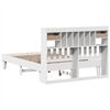 vidaXL Bed Frame without Mattress White 140x200 cm Solid Wood Pine