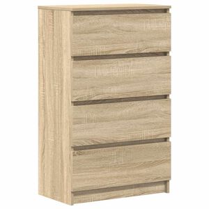 vidaXL Sideboard Sonoma Oak 60x35x98.5 cm Engineered Wood