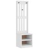 vidaXL Hall Tree SANDNES White 45x40x159.5 cm Solid Wood Pine