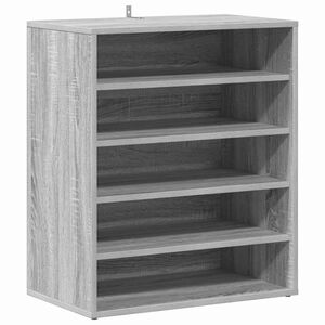 vidaXL Shoe Cabinet Grey Sonoma 60x35x70 cm Engineered Wood