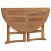 vidaXL 5 Piece Folding Outdoor Dining Set Solid Wood Teak