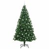 vidaXL Artificial Christmas Tree with 300 LEDs with Stand Green 240 cm