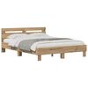 vidaXL Bed Frame Artisan Oak 120 x 200 cm Engineered Wood