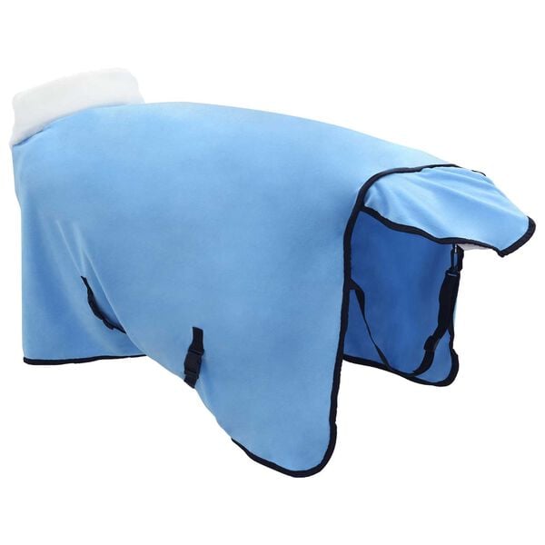 vidaXL Horse Blanket Full Aqua 85 cm Polar fleece