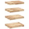 vidaXL Floating Shelves 4 pcs 40x30x4 cm Untreated Solid Wood Acacia