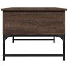 vidaXL Coffee Table Brown Oak 70x50x40 cm Engineered Wood and Metal