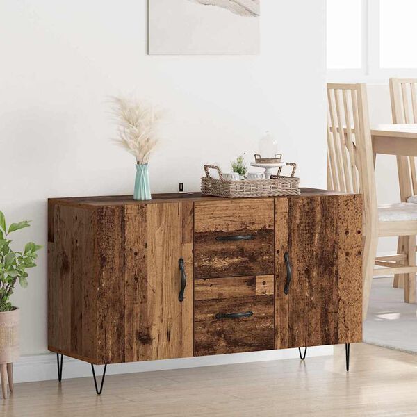 vidaXL Sideboard with Drawer Old Wood 100 x 36 x 60 cm Engineered Wood