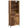 vidaXL Highboard Old Wood 69.5 x 32.5 x 180 cm Engineered Wood