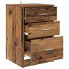 vidaXL Bedside Cabinet Old Wood 40 x 40 x 63 cm Engineered Wood