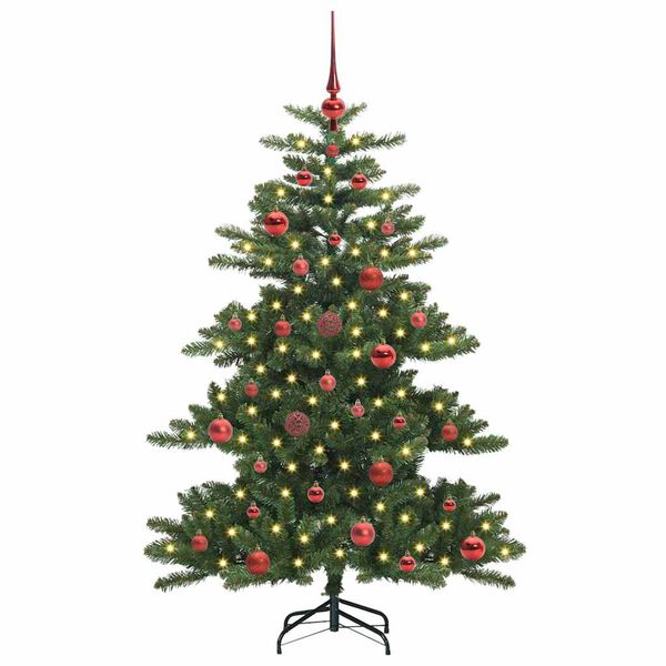 vidaXL Artificial Hinged Christmas Tree Green 150 cm PVC and Steel