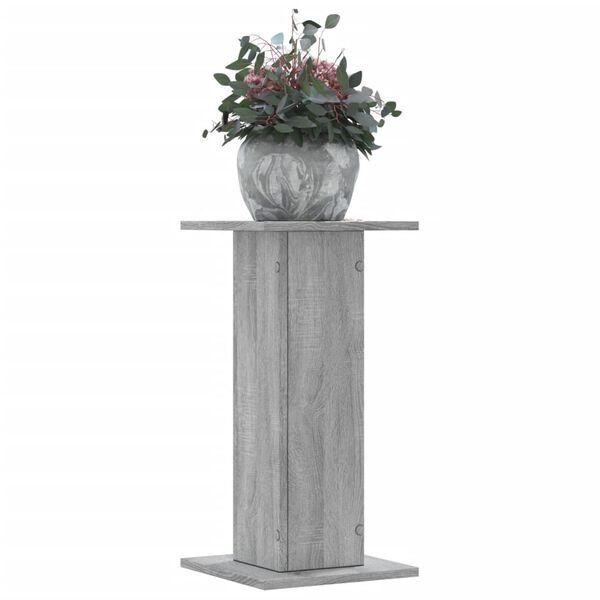 vidaXL Plant Stands 2 pcs Grey Sonoma 30x30x60 cm Engineered Wood