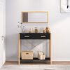 vidaXL Console Table Black 82x38x75 cm Engineered Wood