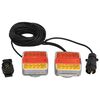 vidaXL Trailer Lights 2 pcs Red 10.5x7.5x10 cm 12V LED Bulb