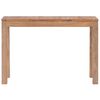 vidaXL Console Table Solid Teak Wood with Natural Finish 110x35x76 cm