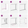 vidaXL Basement Window RISOR 60x90 cm Tilt&Turn DIN Right White