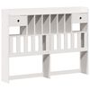 vidaXL Bookcase Bed without Mattress White 140x200 cm Solid Wood Pine