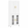 vidaXL Highboard White 69.5x34x180 cm Engineered Wood