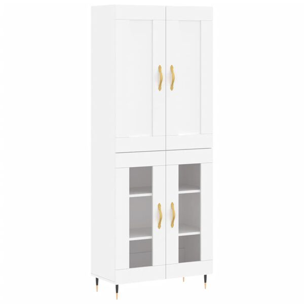 vidaXL Highboard White 69.5x34x180 cm Engineered Wood