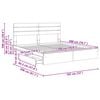 vidaXL Storage Bed Grey Sonoma 180 x 200 cm Engineered Wood