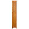 vidaXL 5-Tier Bookcase 70x22x140 cm Solid Oak Wood