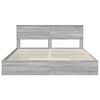 vidaXL Storage Bed Grey Sonoma 180 x 200 cm Engineered Wood