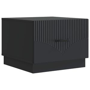 vidaXL Coffee Table Black 49 x 50 x 37 cm Engineered Wood