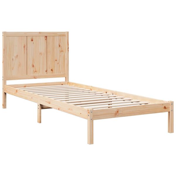 vidaXL Extra Long Bed Frame without Mattress 100x220 cm Solid Wood