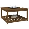 vidaXL Garden Table Honey Brown 82.5x82.5x45 cm Solid Wood Pine