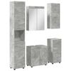 vidaXL Bathroom Furniture Set TULUM 5 pcs Concrete Grey