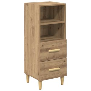 vidaXL Sideboard Artisan oak 34 x 34.5 x 90 cm Engineered wood
