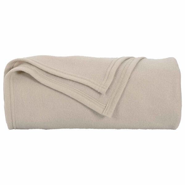 vidaXL Throw Blanket Beige 270 x 240 cm Fleece