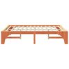 vidaXL Bed Frame Brown 160 x 200 cm Solid Pine Wood