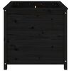 vidaXL Garden Planter Black 82.5x82.5x78 cm Solid Wood Pine