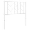 vidaXL Metal Replace Headboard White 80 cm