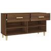 vidaXL Shoe Cabinet Brown Oak 102x35x55 cm Engineered Wood