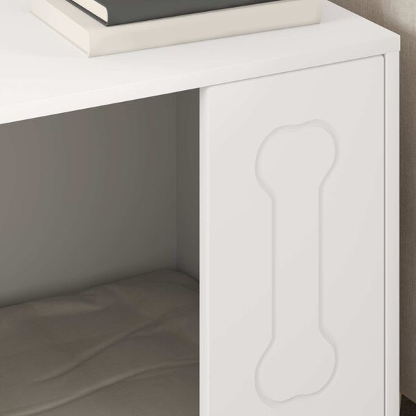 vidaXL Dog House White 44 x 42 x 49 cm Engineered Wood