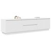 vidaXL TV Cabinet with LED Lights White 193.5x41x50 cm