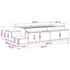 vidaXL Storage Bed Frame Artisan Oak 80 cm Engineered Wood