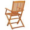vidaXL Folding Garden Chairs 4 pcs Solid Eucalyptus Wood