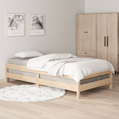 vidaXL Stack Bed 80x200 cm Solid Wood Pine