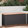 vidaXL Garden Bench Black 100 x 40 x 43 cm Steel