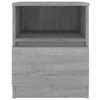 vidaXL Bedside Cabinet Grey Sonoma 40x40x50 cm Engineered Wood