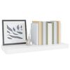 vidaXL Floating Wall Shelf High Gloss White 60x23.5x3.8 cm MDF